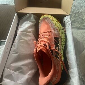 Hoka Vibrant Orange and Lime Athletic Shoe. Brand new.